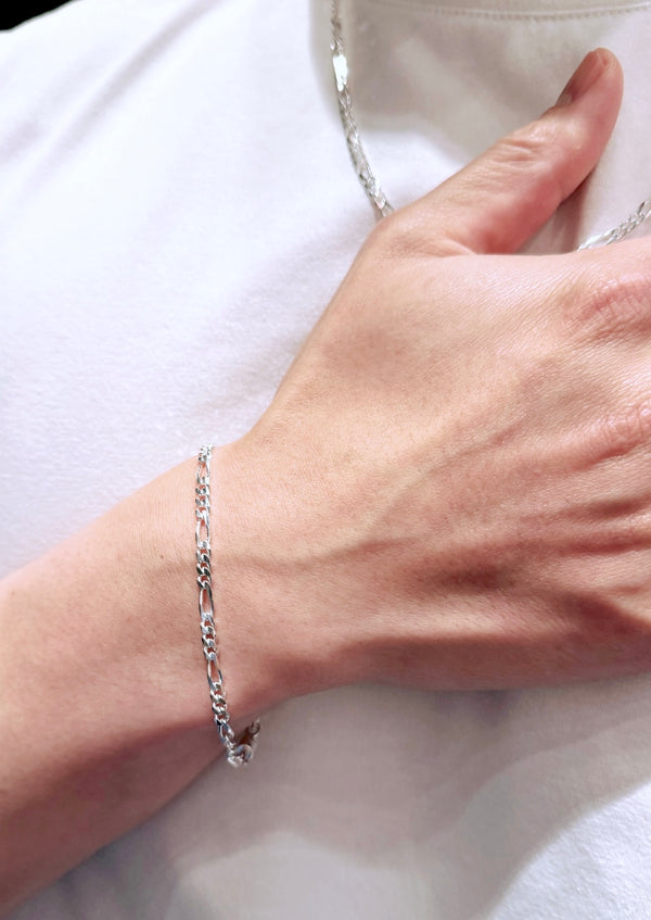 意大利製男裝磁扣手鏈|925純銀