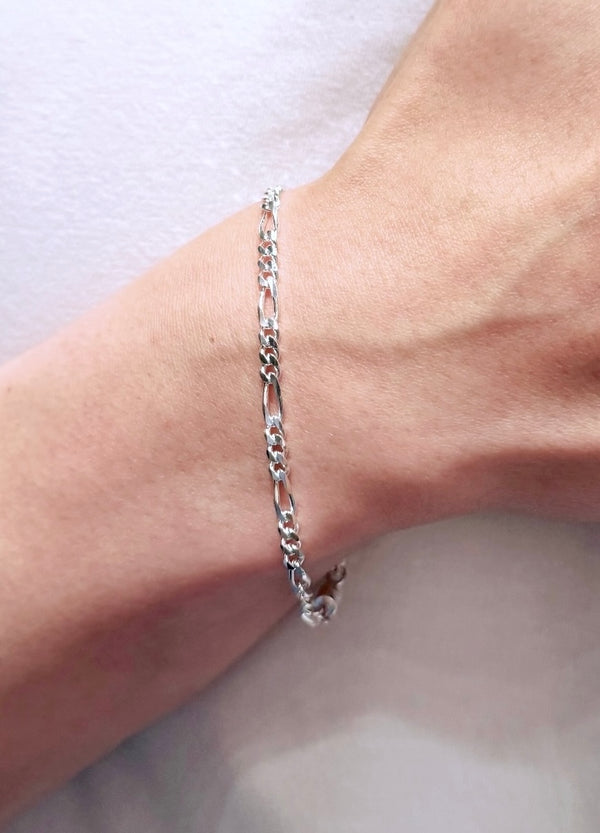 意大利製男裝磁扣手鏈|925純銀