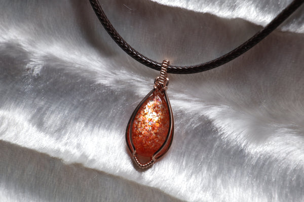 高品質金太陽石項繩|14K注金|玫瑰金