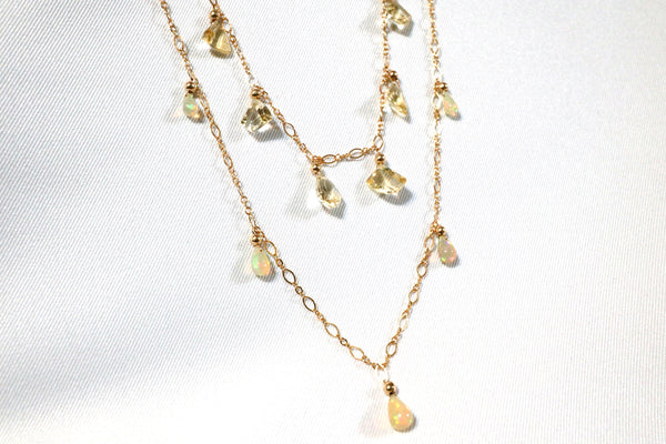 高品質澳寶滿天星項鏈|14K注金|金色