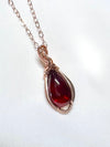 高品質石榴石星雲項鏈|14K注金|玫瑰金色