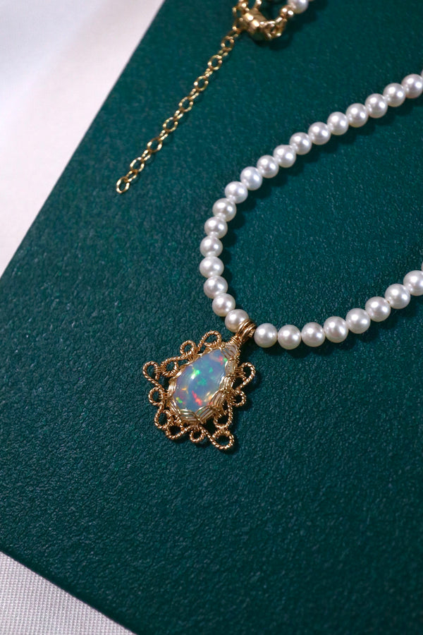 澳寶馥郁珍珠項鏈|14K注金|金色