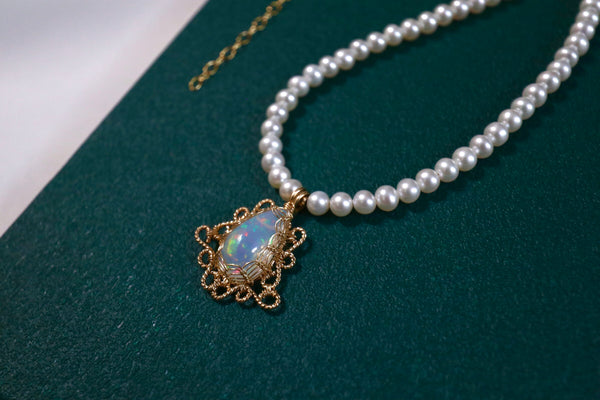 澳寶馥郁珍珠項鏈|14K注金|金色