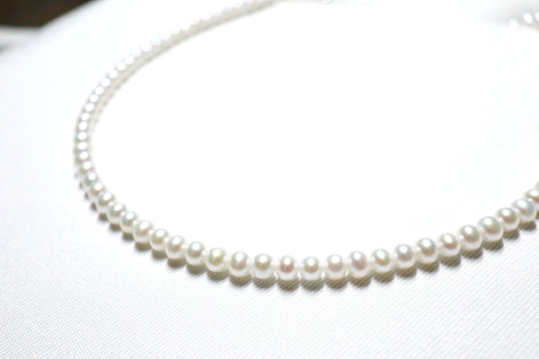 極光珍珠頸鏈|925純銀