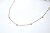 滿天星珍珠頸鏈|14K注金|金色