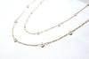 滿天星珍珠頸鏈|14K注金|金色