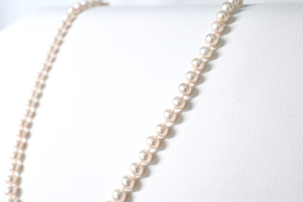 高品質粉光珍珠頸鏈|14K注金|金色