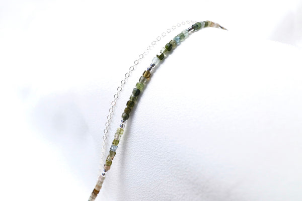 精選冷調彩碧璽點.綴雙鏈手鏈|925純銀