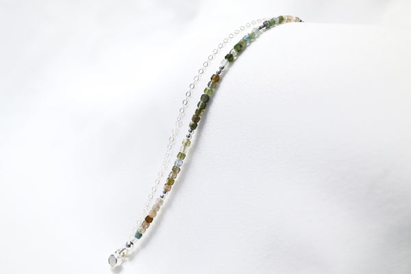 精選冷調彩碧璽點.綴雙鏈手鏈|925純銀