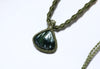 綠龍晶蠟線編織頸繩|軍綠色