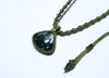 綠龍晶蠟線編織頸繩|軍綠色