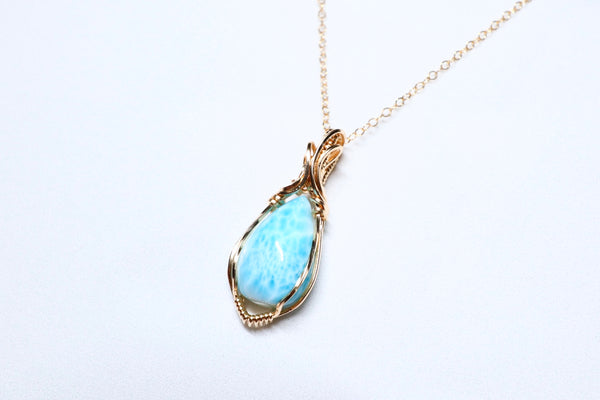 海紋石零棱項鏈|14K注金|金色