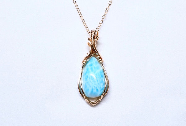 海紋石零棱項鏈|14K注金|金色