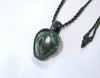 綠龍晶蠟線編織頸繩|軍綠色