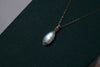 月亮石微風頸鏈|14K注金|金色