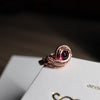 紫牙烏石榴石戒指|14K注金|玫瑰金色