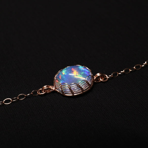 澳寶經典編織手鏈|14K注金