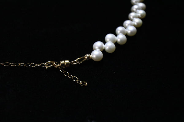 Z珍珠頸鏈|14K注金|金色