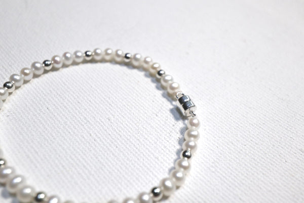 點·綴珍珠手鏈|925純銀