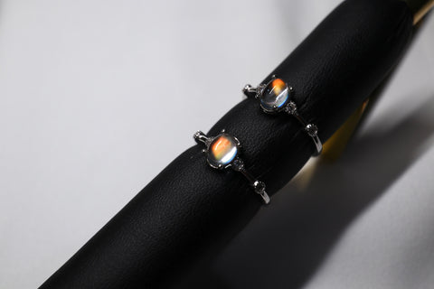 Moonstoneholic Illuminating Moonstone Crown Ring｜925 Sterling Silver