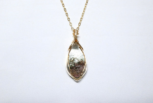 高品質大彩幽靈零棱粗項鏈｜14K注金｜金色