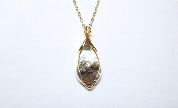 高品質大彩幽靈零棱粗項鏈｜14K注金｜金色